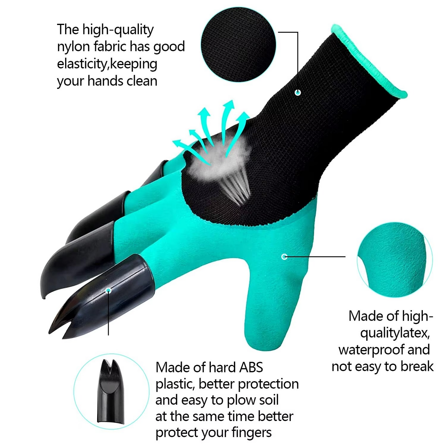 Magic Waterproof Gardening Gloves with Claws