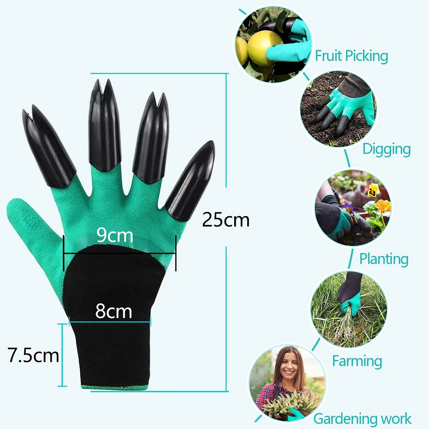 Magic Waterproof Gardening Gloves with Claws