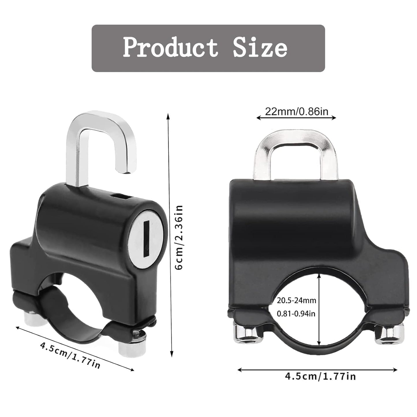 Anti-Theft Helmet Locker for Bikes – Universal Fit | Secure & Easy Lock