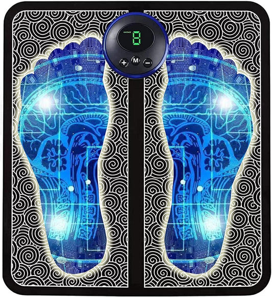 Vibrating EMS Foot Massager Pad – Electric Muscle Stimulator for Pain Relief, Circulation & Relaxation at Home