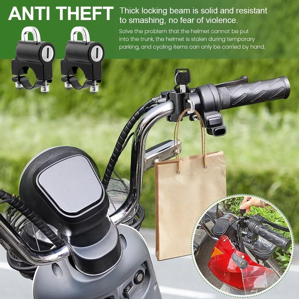 Anti-Theft Helmet Locker for Bikes – Universal Fit | Secure & Easy Lock