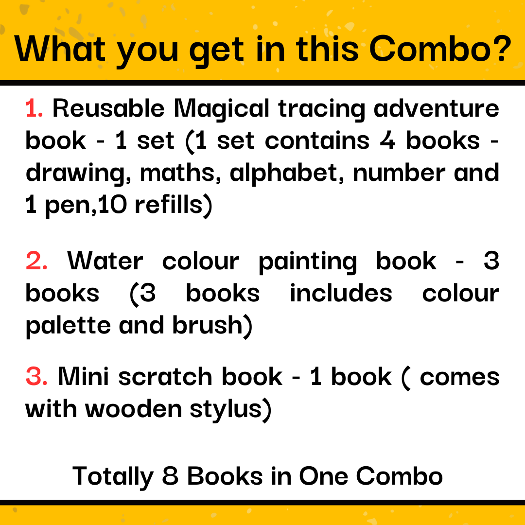 3-in-1 Learning & Creativity Combo (Ages 3+) – Hands-On, Mess-Free, Screen-Free