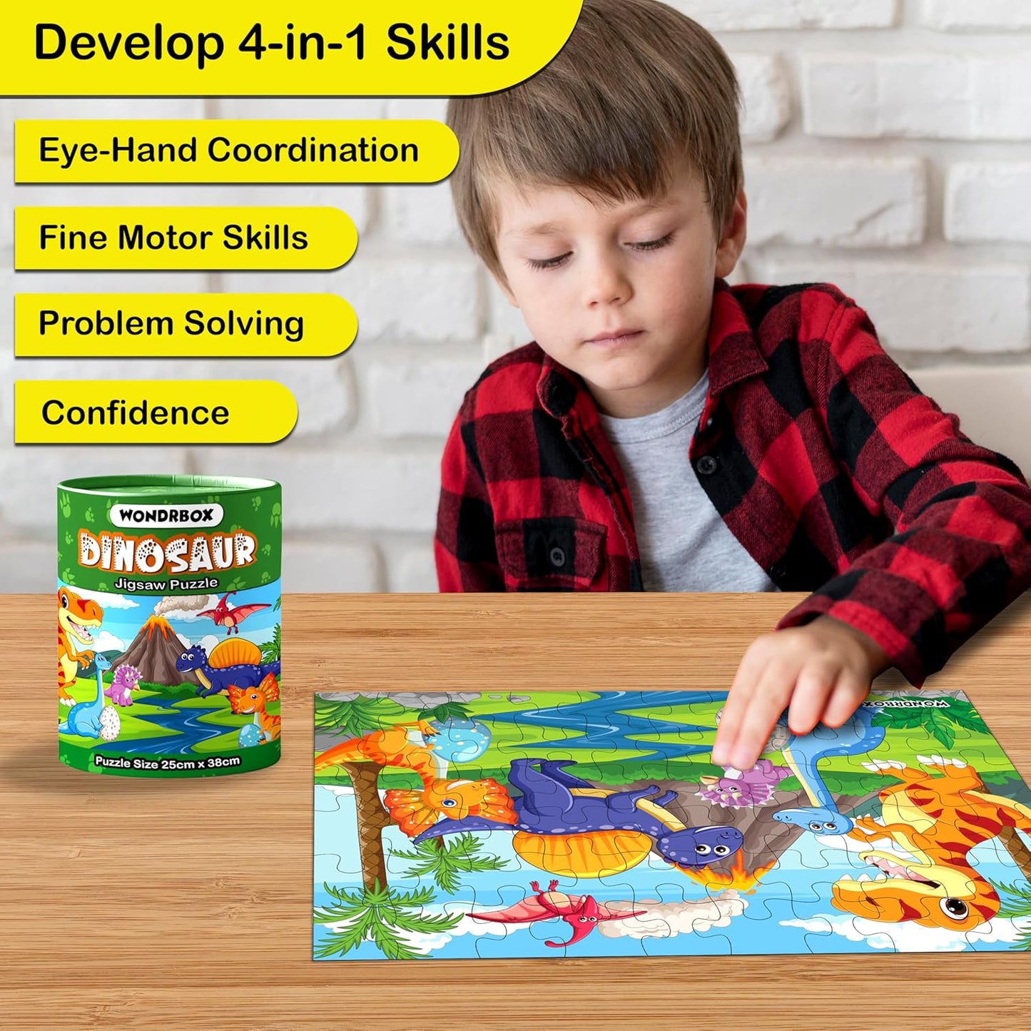 Dinosaur Jigsaw Puzzles for 5+ Year Old Kids