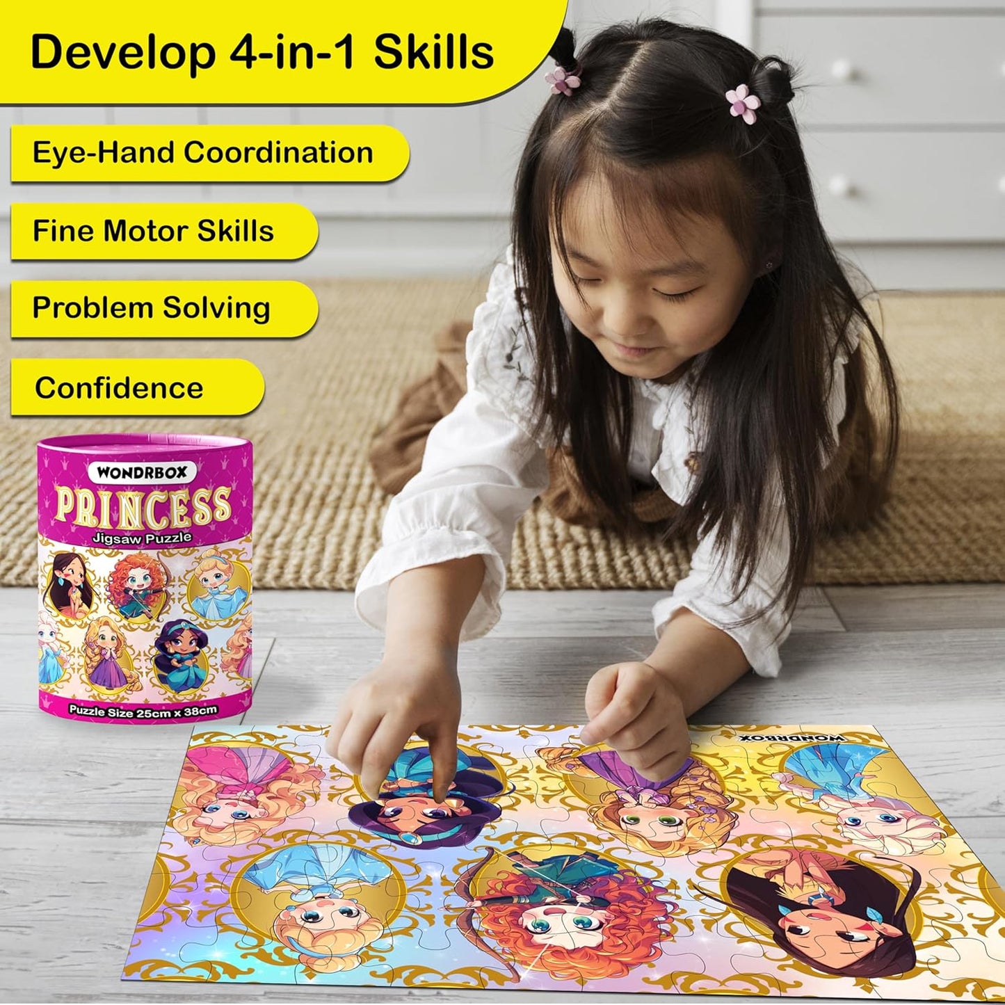 Princess Jigsaw Puzzles for 5+ Year Old Kids