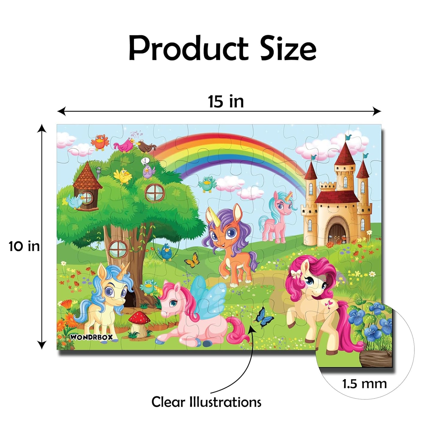 Unicorn Jigsaw Puzzles for 5+ Year Old Kids